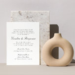 Budget formelle Skriptform Elegant Hochzeitseinlad<br><div class="desc">Förmliche Klassische Schrift Elegante Einladung zur Hochzeit</div>