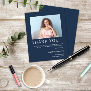 Budget Foto 2022 Abschluss Navy Vielen Dank