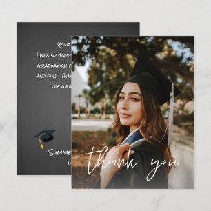 Budget Foto Abschluss Hat ChalkboardV Vielen Dank