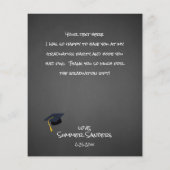 Budget Foto Abschluss Hat ChalkboardV Vielen Dank Flyer (Hinten)