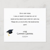 Budget Foto Abschluss White Vielen Dank (Rückseite)