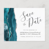 Budget Foto Agate Aquamarin Blue Silver Save the D (Vorderseite)