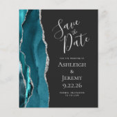 Budget Foto Agate Aquamarin Silver Dark Save the D (Vorderseite)