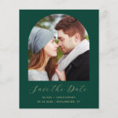 Budget Foto Arch QR Smarald Green Save the Date (Vorderseite)