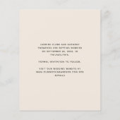 Budget Foto Arch Script Beige Save the Date (Rückseite)