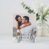 Budget Foto Art Overlay Einladung (Stehend Vorderseite)