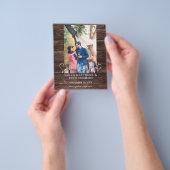 Budget Foto auf Holz B Rustikal Save the Date Ver Flyer (Gruppe)