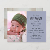 BUDGET Foto Baby Shower Ankündigung Vielen Dank (Vorne/Hinten)