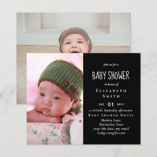 BUDGET Foto Baby Shower Ankündigung Vielen Dank