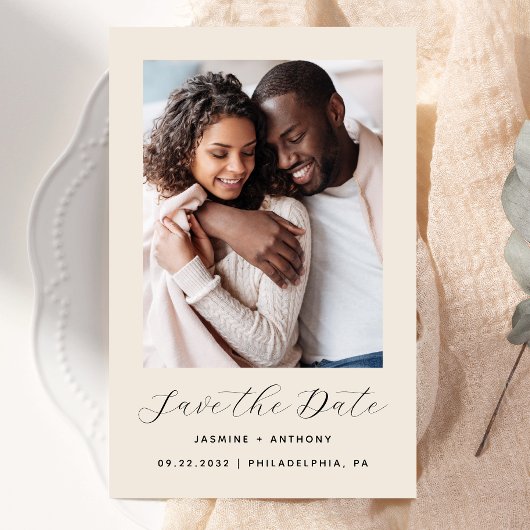 Budget Foto Beige Save the Date