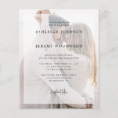 Budget Foto Black and White Overlay Wedding (Vorderseite)