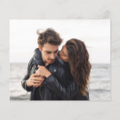 Budget Foto Black Gold Agate Einladung Hochzeit (Rückseite)