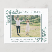 Budget Foto Botanische Vegetation Save the Date Ka (Vorderseite)