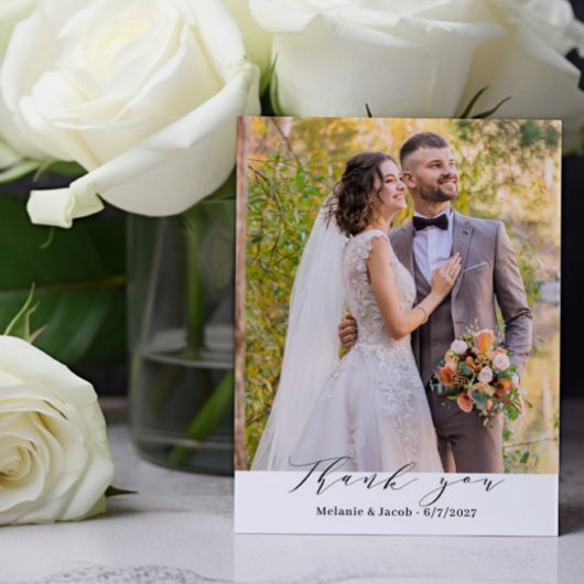 Budget Foto Calligraphy Wedding Danke, Cards