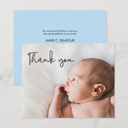 Budget Foto Chic Danke Baby Blue (Vorne/Hinten)