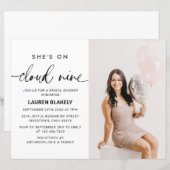 Budget Foto Cloud 9 Brautdusche Einladung (Vorne/Hinten)