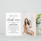 Budget Foto Cloud 9 Brautdusche Einladung (Stehend Vorderseite)