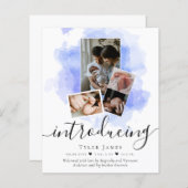 BUDGET Foto Collage Birth Ankündigung (Vorne/Hinten)