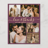 Budget Foto Collage Bordo Wedding Vielen Dank Flye