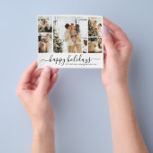Budget Foto Collage Eleganter Happy Holidays Flyer (Gruppe)