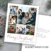 Budget Foto Collage Frohe Weihnachtskarte Flyer