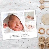 Budget Foto Collage Geburtsankündigung