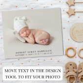 Budget Foto Collage Geburtsankündigung