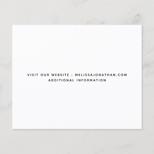 Budget Foto Collage Hochzeit speichern Datum (Rückseite)