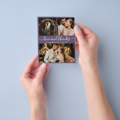 Budget Foto Collage Mauve Wedding Vielen Dank Flye Flyer (Gruppe)