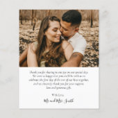 Budget Foto Collage Mauve Wedding Vielen Dank Flye Flyer (Hinten)