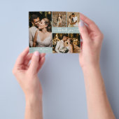 Budget Foto Collage Mint Wedding Danke, Script Flyer (Gruppe)