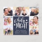 Budget Foto Collage O Heilige Nacht Weihnachtskart (Vorderseite)