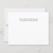 Budget Foto Collage Overlay Text Wedites Einladung (Rückseite)