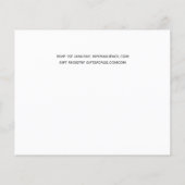 Budget Foto Collage Overlay Text Wedites Einladung (Rückseite)