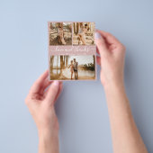 Budget Foto Collage Pink Hochzeit Danke Flyer (Gruppe)