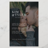 Budget Foto Collage QR Code Einladung Hochzeit (Vorderseite)