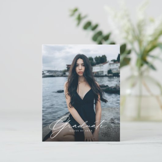 BUDGET Foto Collage QR Code Graduation Party (Stehend Vorderseite)