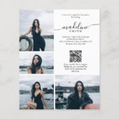 BUDGET Foto Collage QR Code Graduation Party (Rückseite)