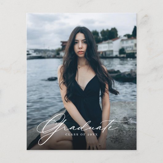 BUDGET Foto Collage QR Code Graduation Party (Vorderseite)