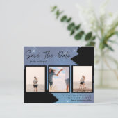 BUDGET Foto Collage Rett Datum Hochzeit Moderne (Stehend Vorderseite)