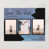 BUDGET Foto Collage Rett Datum Hochzeit Moderne (Vorderseite)