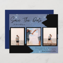 BUDGET Foto Collage Rett Datum Hochzeit Moderne