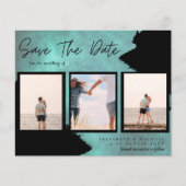 BUDGET Foto Collage Rett Datum Hochzeit Moderne (Vorderseite)