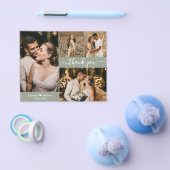 Budget Foto Collage Sage Hochzeit Danke, Script Flyer (Einzeln)