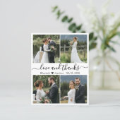 Budget Foto Collage Script Hochzeit Vielen Dank (Stehend Vorderseite)