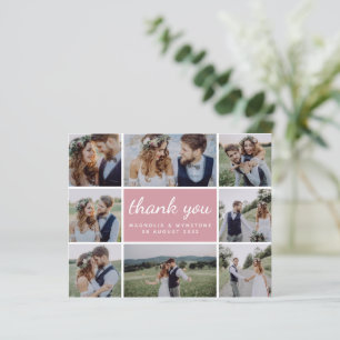 Budget Foto Collage Wedding Danke Karte
