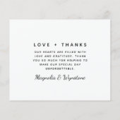 Budget Foto Collage Wedding Danke Karte (Rückseite)