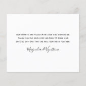 Budget Foto Collage Wedding Danke Karte (Rückseite)