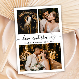 Budget Foto Collage Wedding Danke Karte