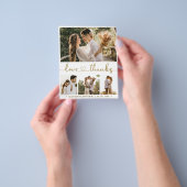 Budget Foto Collage Wedding Vielen Dank Flyer (Gruppe)